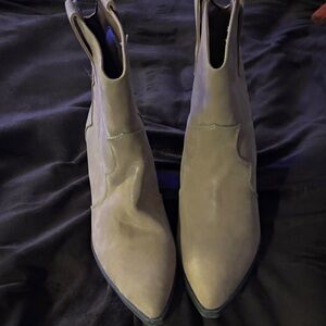 BAMBOO Tan Ankle Boots for Women